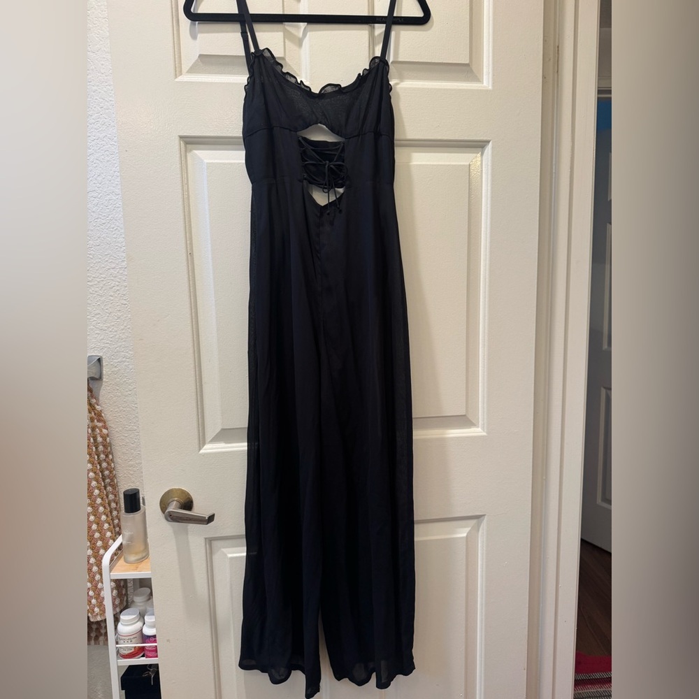 Reformation black jumpsuit